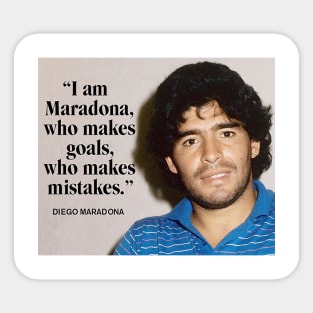 Maradona Qoute Sticker